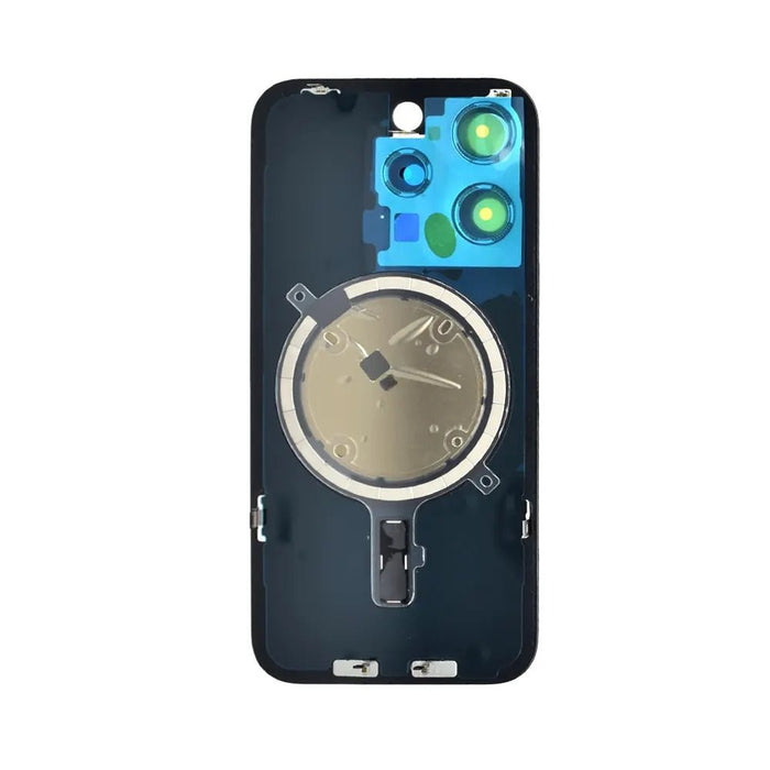 BQ7 Rear Cover Glass with Camera Lens Glass and Magsafe Magnet for iPhone 15 Pro-White Titanium Rear Glass Cover JPC MOBILE ACCESSORIES
