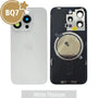 BQ7 Rear Cover Glass with Camera Lens Glass and Magsafe Magnet for iPhone 15 Pro-White Titanium Rear Glass Cover JPC MOBILE ACCESSORIES
