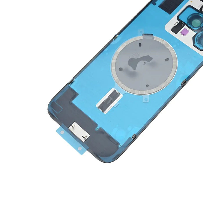 BQ7 Rear Cover Glass with Camera Lens Glass and Magsafe Magnet for iPhone 16 Pro Max-Black Titanium Rear Glass Cover JPC MOBILE ACCESSORIES