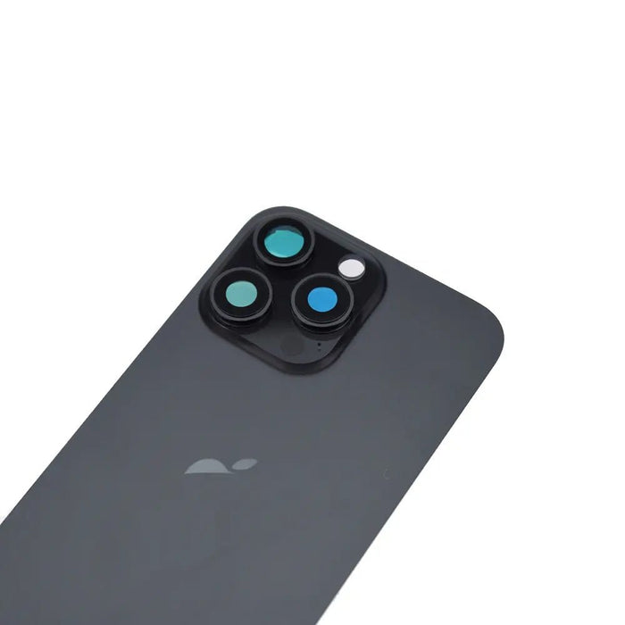 BQ7 Rear Cover Glass with Camera Lens Glass and Magsafe Magnet for iPhone 16 Pro Max-Black Titanium Rear Glass Cover JPC MOBILE ACCESSORIES