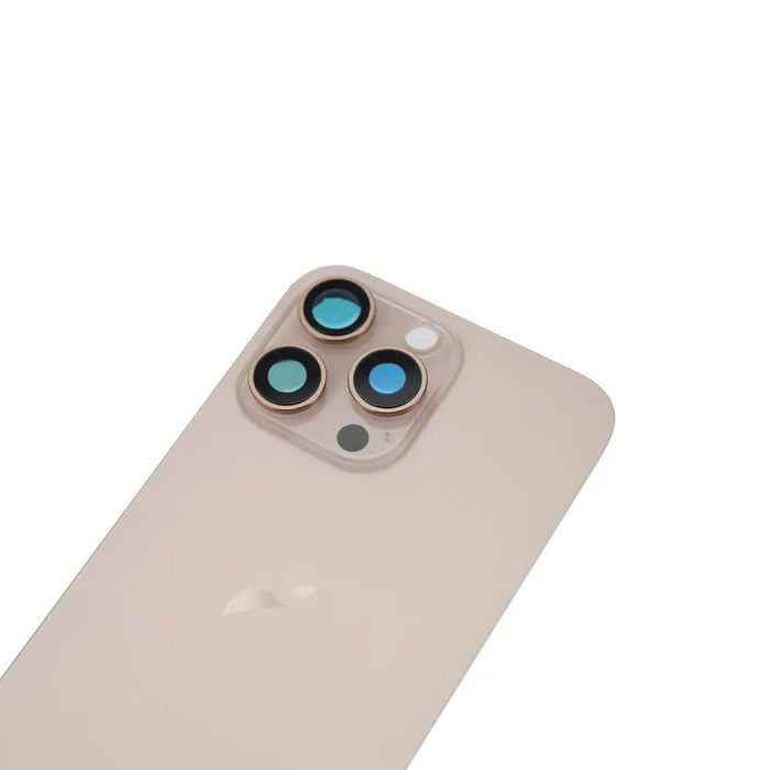 BQ7 Rear Cover Glass with Camera Lens Glass and Magsafe Magnet for iPhone 16 Pro Max-Desert Titanium Rear Glass Cover JPC MOBILE ACCESSORIES
