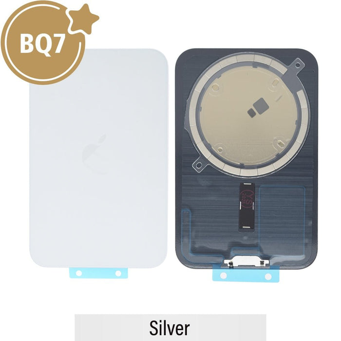 BQ7 Rear Cover Glass With Magsafe Magnet for iPhone 17 Pro -Silver Rear Glass Cover JPC MOBILE ACCESSORIES