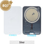 BQ7 Rear Cover Glass With Magsafe Magnet for iPhone 17 Pro -Silver Rear Glass Cover JPC MOBILE ACCESSORIES