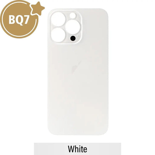 BQ7 Rear Glass With 3M Adhesive Replacement for iPhone 13 Pro-White iPhone Rear Glass Cover JPC MOBILE ACCESSORIES