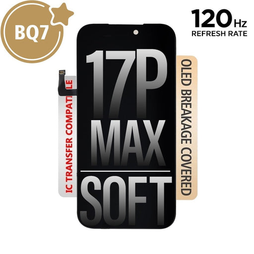 BQ7 Soft OLED Assembly for iPhone 17 Pro Max Screen Replacement (120HZ) Screen Replacement JPC MOBILE ACCESSORIES