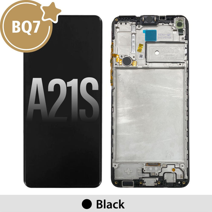 BQ7 Samsung Galaxy A21s A217F LCD Screen Replacement Digitizer-Black (As the same as service pack, but not from official Samsung)
