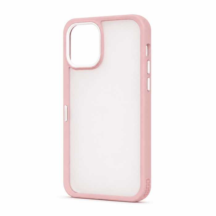 Candy Color pink case for iPhone 12 and iPhone 12 Pro on a white background