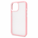 Pink Candy Color shockproof hybrid bumper case for iPhone 13 on white background