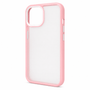 Pink Candy Color shockproof hybrid bumper case for iPhone 13 on white background
