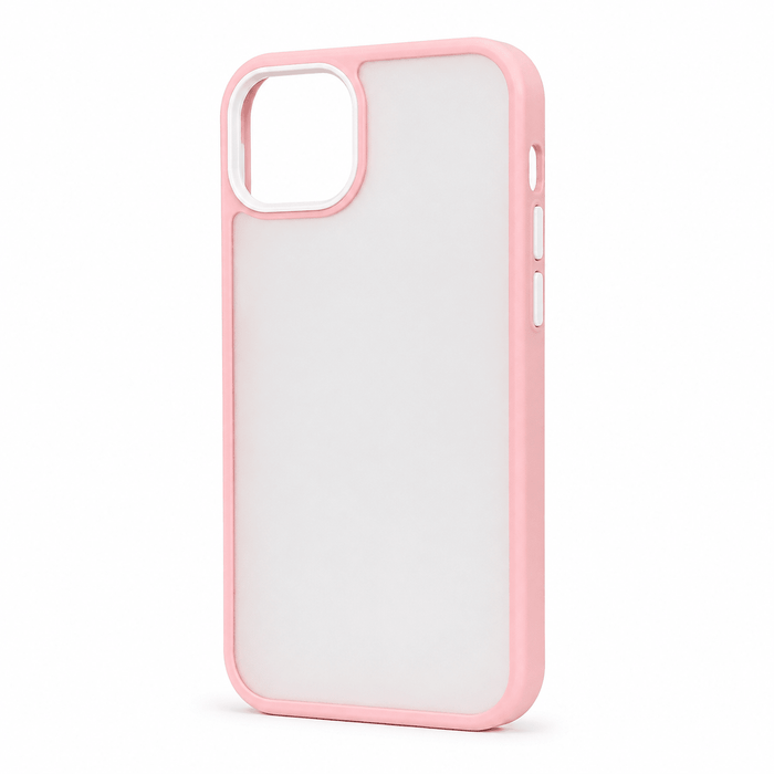 Candy Color pink case for iPhone 14 Plus on a white background
