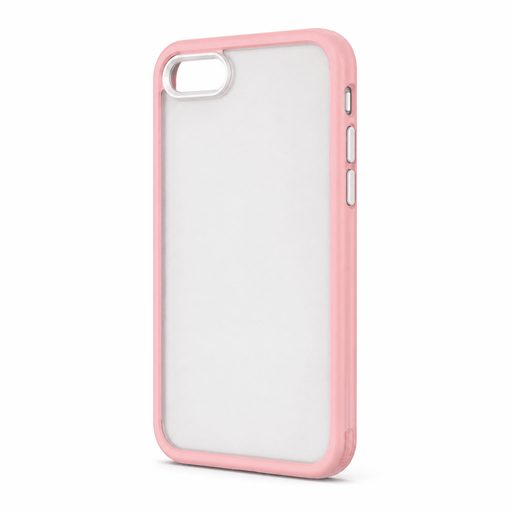 Candy Color pink case for iPhone 7, iPhone 8 and iPhone SE on a white background
