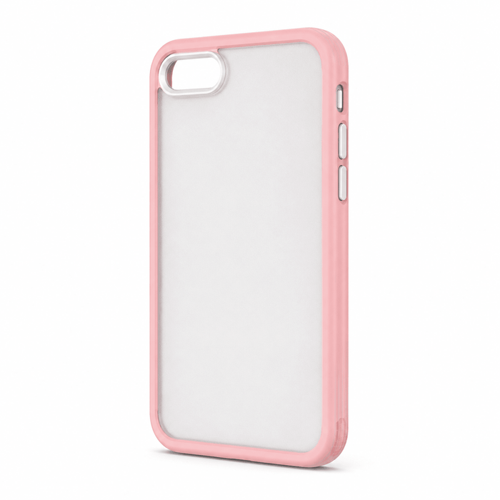 Candy Color pink case for iPhone 7, iPhone 8 and iPhone SE on a white background