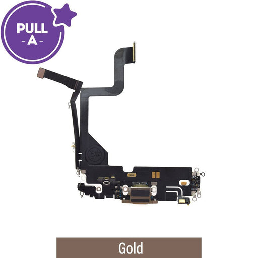 Charging Port for iPhone 13 Pro (PULL - A) - Gold Charging Port JPC MOBILE ACCESSORIES