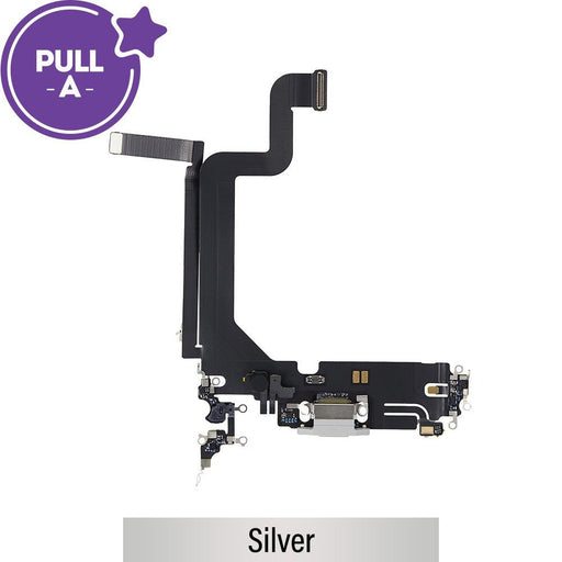 Charging Port for iPhone 14 Pro Max (PULL - A) - Silver Charging Port JPC MOBILE ACCESSORIES