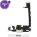 Charging Port with PCB for iPhone 11 Pro Max – White (PULL-A) replacement part.