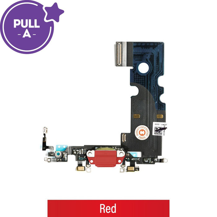 Charging Port Flex Cable for iPhone SE (2020) (PULL-A)-Red