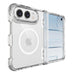 Rear and front views of the clear hinge-covering case for iPhone Duo
