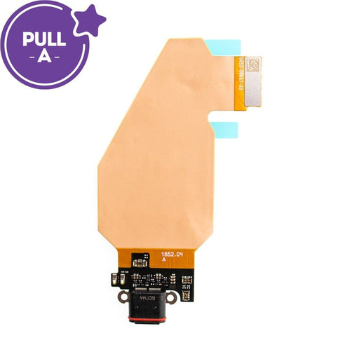 Close-up view of Google Pixel 4 XL charging port replacement board (PULL-A)

