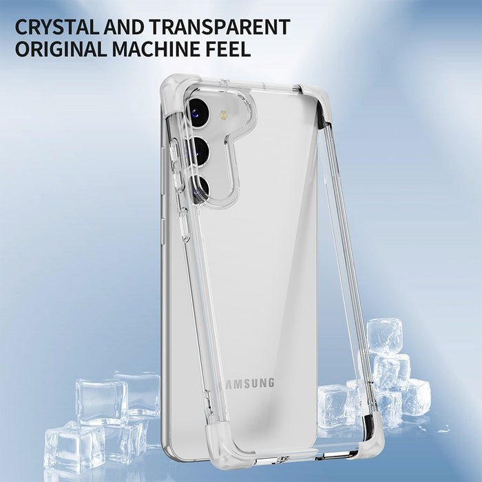 Anti-Shock Space Protective Clear Cover Case for Samsung Galaxy S24-Transparent