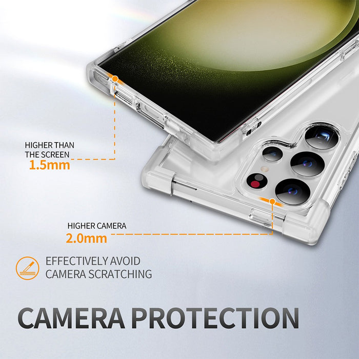Anti-Shock Space Protective Clear Cover Case for Samsung Galaxy S24 Ultra-Transparent