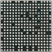 Overhead view of the CXD90069GG ball-grid array contact pattern