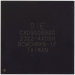 Macro view of the CXD90069GG identification marking on the chip