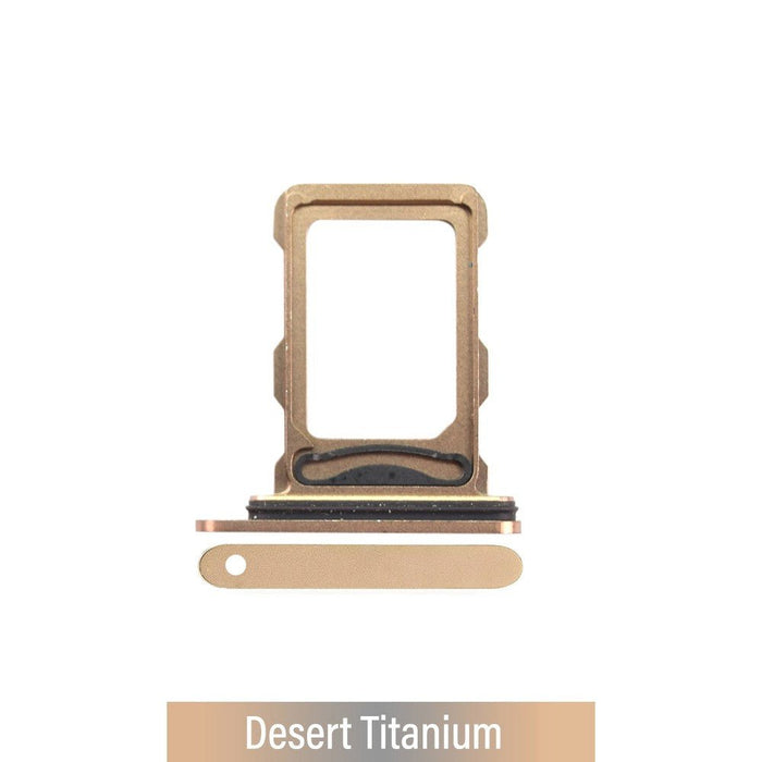 Dual SIM Card Tray for iPhone 16 Pro / 16 Pro Max - Desert Titanium (Compatible with Single SIM Phones and Dual SIM Phones) Sim Card Tray JPC MOBILE ACCESSORIES