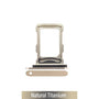 Dual SIM Card Tray for iPhone 16 Pro / 16 Pro Max - Natural Titanium (Compatible with Single SIM Phones and Dual SIM Phones) Sim Card Tray JPC MOBILE ACCESSORIES