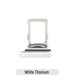 Dual SIM Card Tray for iPhone 16 Pro / 16 Pro Max - White Titanium (Compatible with Single SIM Phones and Dual SIM Phones) Sim Card Tray JPC MOBILE ACCESSORIES