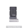 Single SIM Card Tray for Samsung Galaxy S25 Ultra S938B-Titanium White Silver