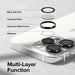 Easy-to-install camera lens protector for iPhone 14 Pro and 14 Pro Max.
