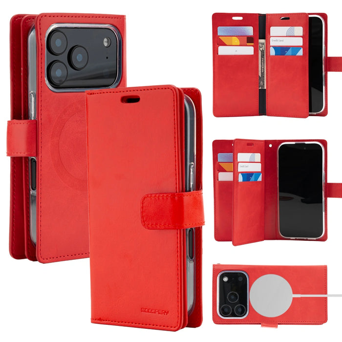 Mercury Mansoor Diary Case With Magnetic Ring for iPhone 17 Pro Max / 18 Pro Max
