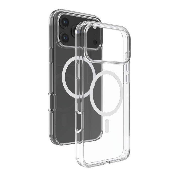REDEFYNE Ice-transparent Anti-fall Case Cover With Magnetic Ring for iPhone 17 Pro Max / 18 Pro Max