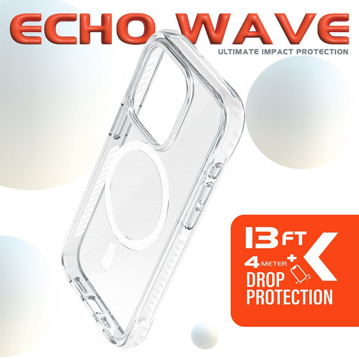 REDEFINE Echo Wave Ultimate Impact Protection Transparent Case for iPhone 15