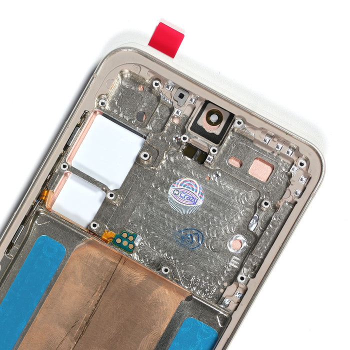 Samsung Galaxy S24 Ultra SM-S928B Conjunto de Marco de Pantalla OLED Original Gris Titanio 2600 Nits