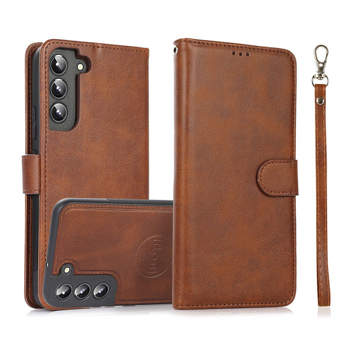 Magnetic Split PU Leather Flip Wallet Cover Case for Samsung Galaxy S22 Plus