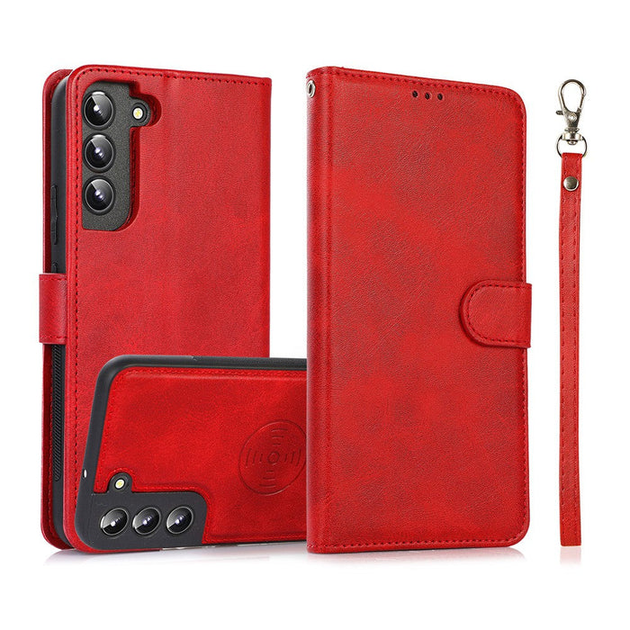 Magnetic Split PU Leather Flip Wallet Cover Case for Samsung Galaxy S22
