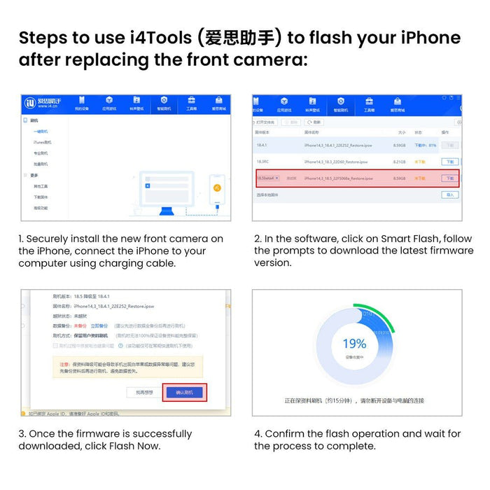 PULL-A front camera iPhone 14 Plus Face ID sensor replacement part professional installation Forest Lake QLD JPC Mobile