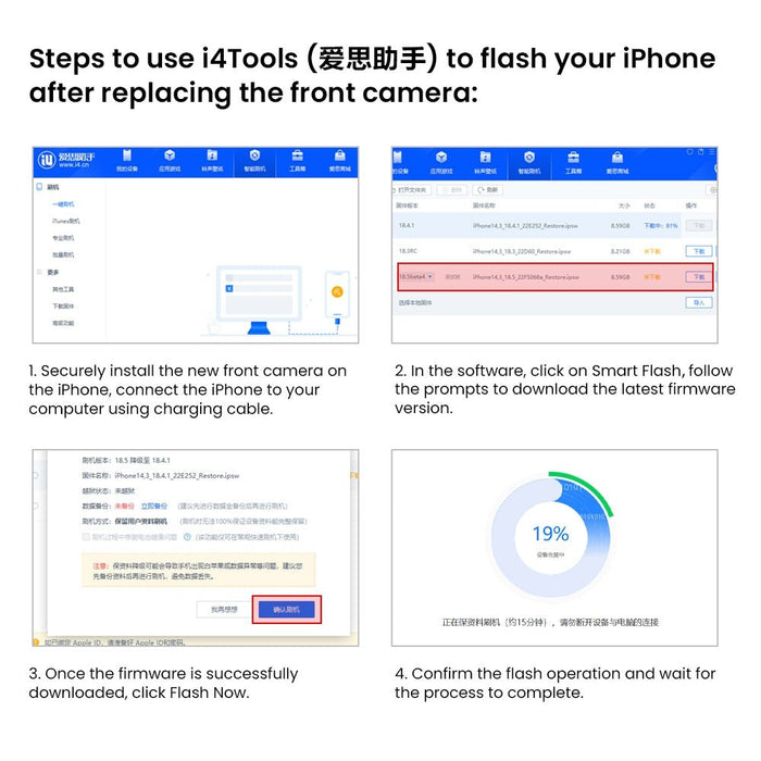 Front Camera for iPhone 15 Pro (PULL-A) Camera JPC MOBILE ACCESSORIES