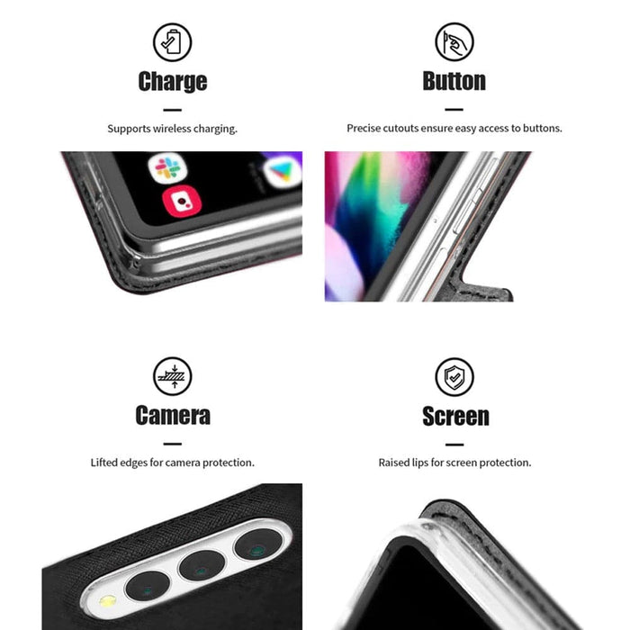 Mercury Premium Wallet Case for Samsung Galaxy Z Fold 5 – PU Leather Flip Cover with Card Pocket & Magnetic Closure - JPC MOBILE ACCESSORIES