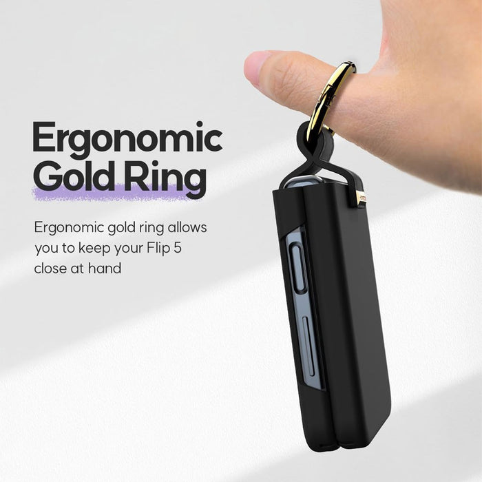 Mercury Golden Bell Ring Holder Case for Samsung Galaxy Z Flip5