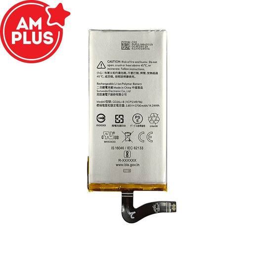 Google Pixel 4 XL replacement battery 3700mAh AMPLUS brand new lithium-ion with 0 cycle count and 12-month warranty for professional installation