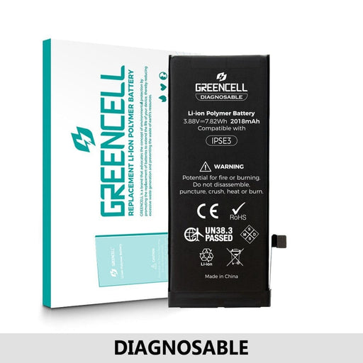 Greencell iPhone SE3 2022 replacement battery 2018mAh front view