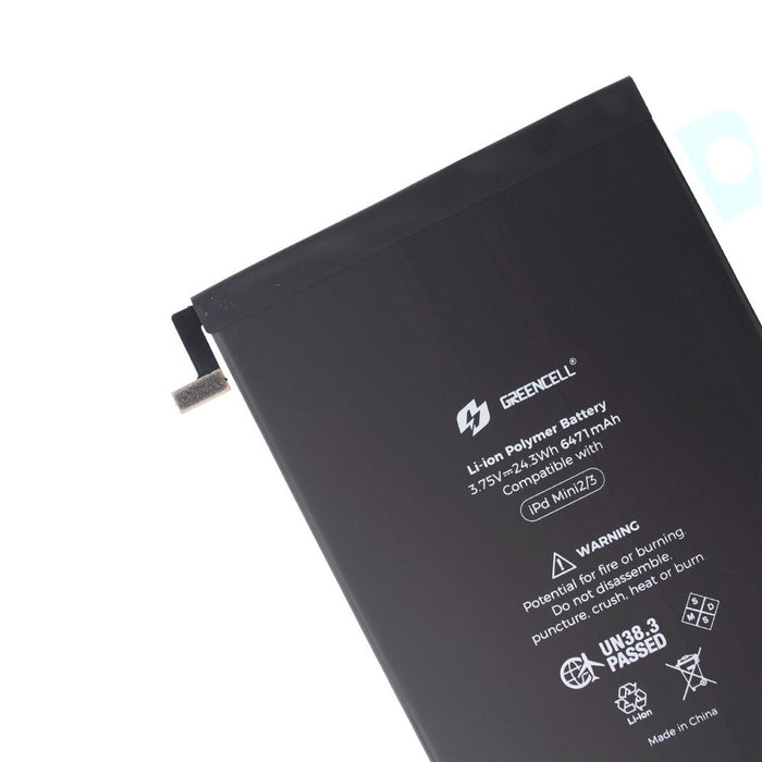 Greencell (Standard Capacity 6471mAh) iPad Mini 2(2013) / Mini 3(2014) Replacement Battery with Adhesive Strips