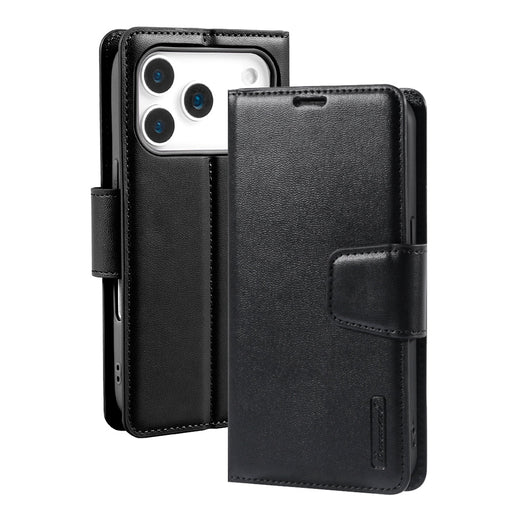 Hanman PU Flip Leather Wallet Case for iPhone 17 Pro Max / 18 Pro Max Wallet Case JPC MOBILE ACCESSORIES