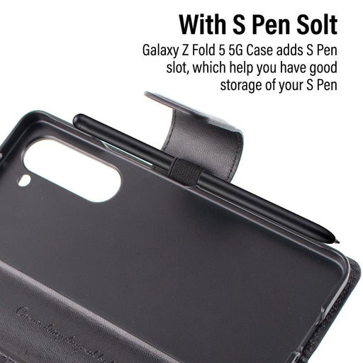 Hanman Galaxy A07 4G wallet case with card slots and side pocket