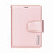 Closed rose gold Hanman iPhone Duo wallet case with magnetic flap and Hanman brand mark