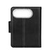 Black Hanman iPhone Duo wallet case rear view with camera window