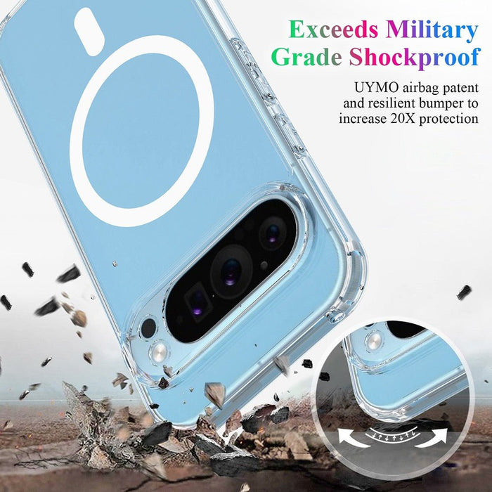 High Quality Acrylic + TPU Hybrid Transparent Case Cover With Magnetic Ring For Google Pixel 10 / 10 Pro Hybrid Case JPC MOBILE ACCESSORIES