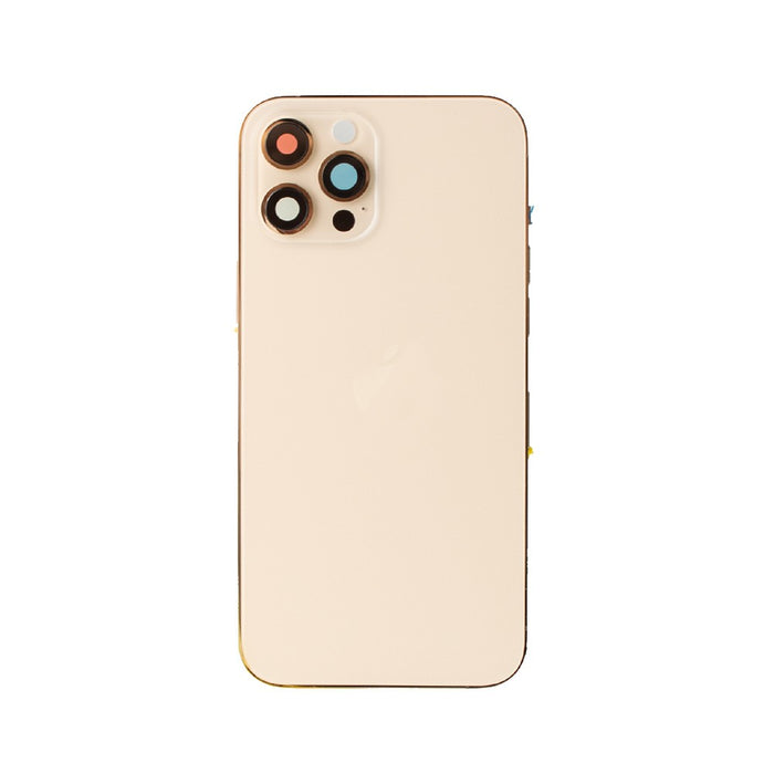 Rear Housing with Small Parts for iPhone 12 Pro Max (PULL-A)-Gold